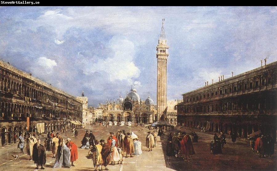 GUARDI, Francesco The Piazza San Marco towards the Basilica dfh